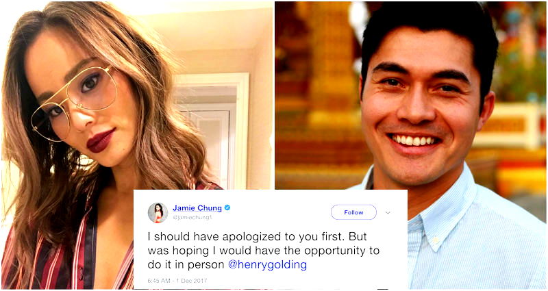 Jamie Chung Apologizes to Henry Golding For ‘Ignorant’ Comment About Him Being Half White