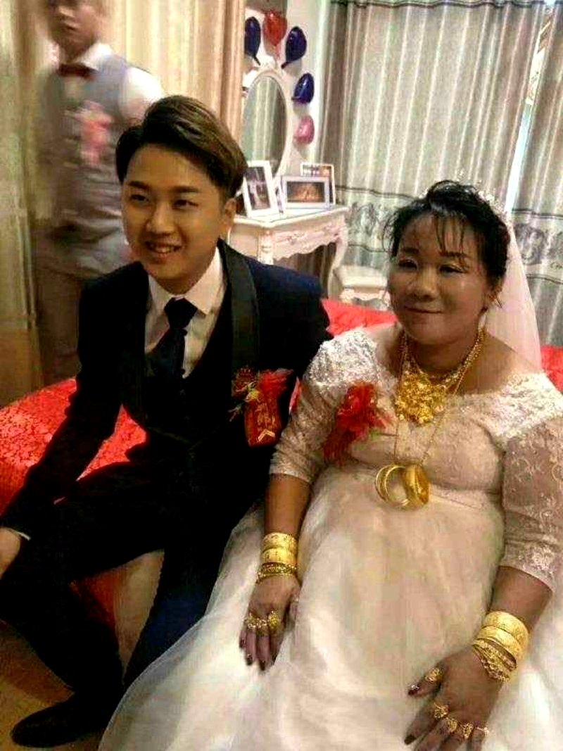 netizens question marriage between 23-year-old man and 38-year-old woman