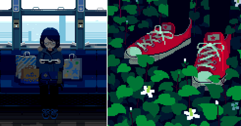 Artist Creates The Best Japanese Pixel Art GIFs on Earth