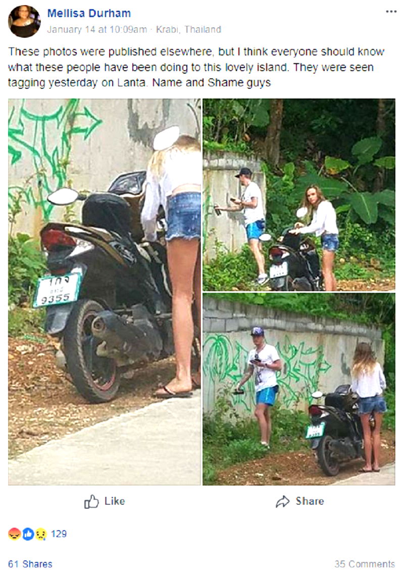 tourist couple thailand