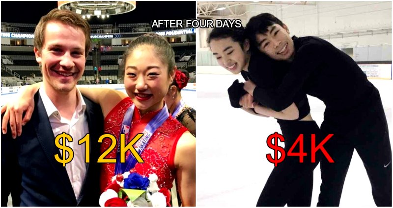 Olympic Figure Skaters Start Fundraising on the Same Day, But Get Very Different Results