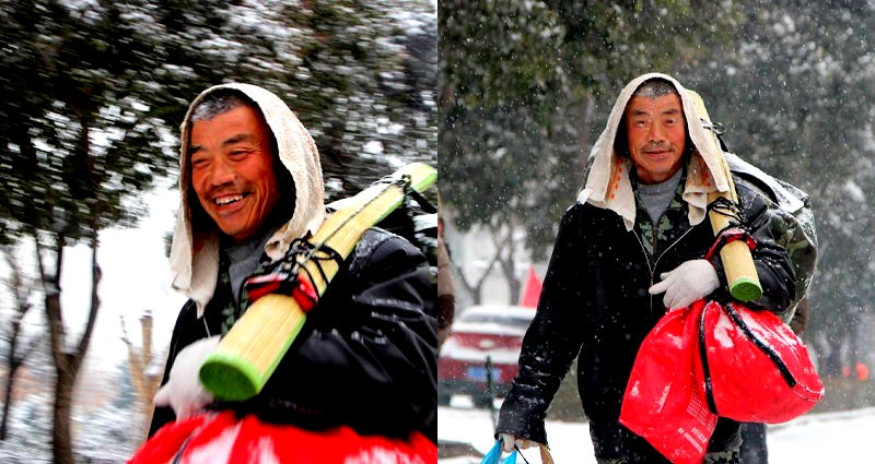 Migrant Worker in China Walks 24 Miles in Blizzard to Save Money for Wife’s New Year’s Gift