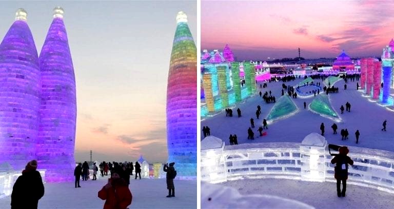 Chinese City Opens Up Spectacular ‘Ice City’ for International Snow Festival