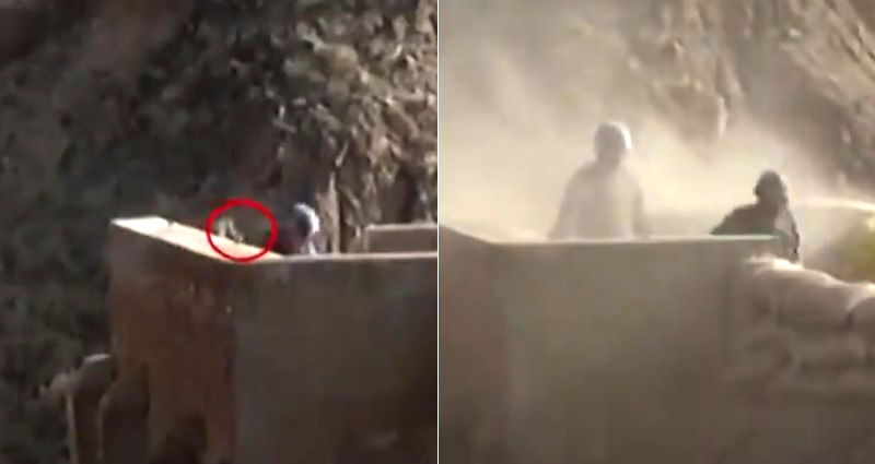 Intense Video Shows Chinese Army Commander Saving Cadet After Dropping Live Grenade