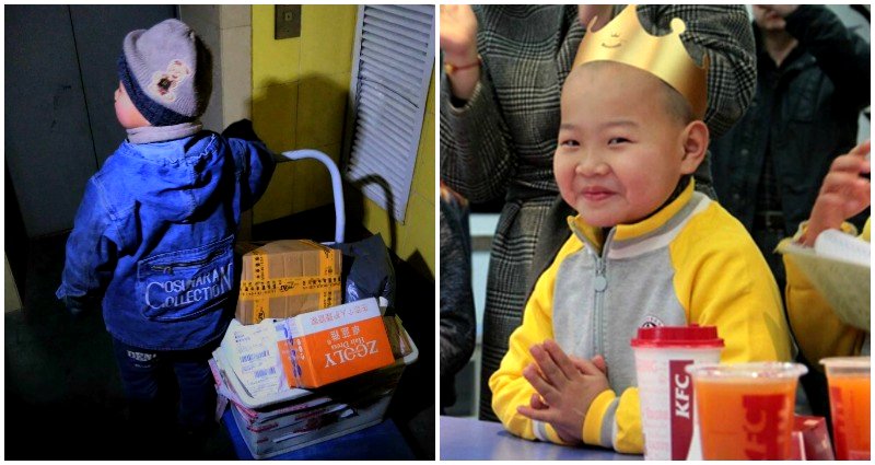 He’s Only 7-Years-Old and Works as a Delivery Boy in China