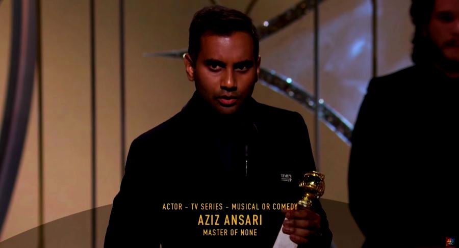 Aziz Ansari Becomes the First Asian American to Win Best Actor at the Golden Globes