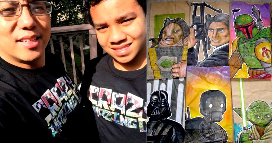 He Drew Hundreds of Epic Lunch Bags to Help His Son Make New Friends