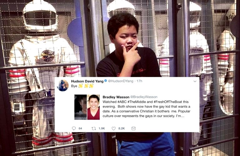 Hudson Yang Perfectly Destroys Homophobe Condemning Gay Character on ‘Fresh Off the Boat’