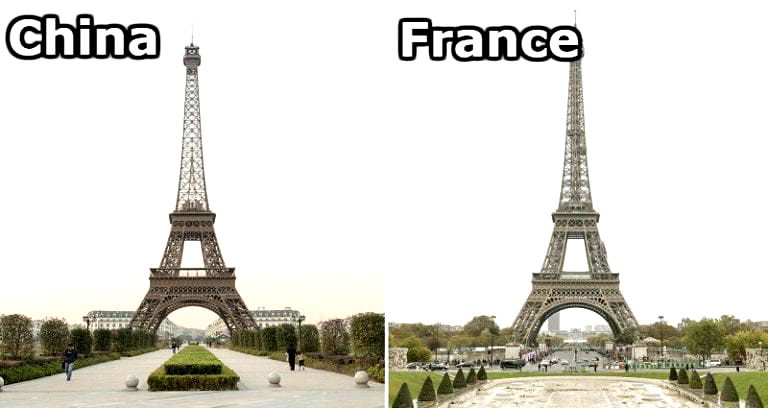 Can You Tell the Difference Between China’s Fake ‘Paris’ and the Real One?