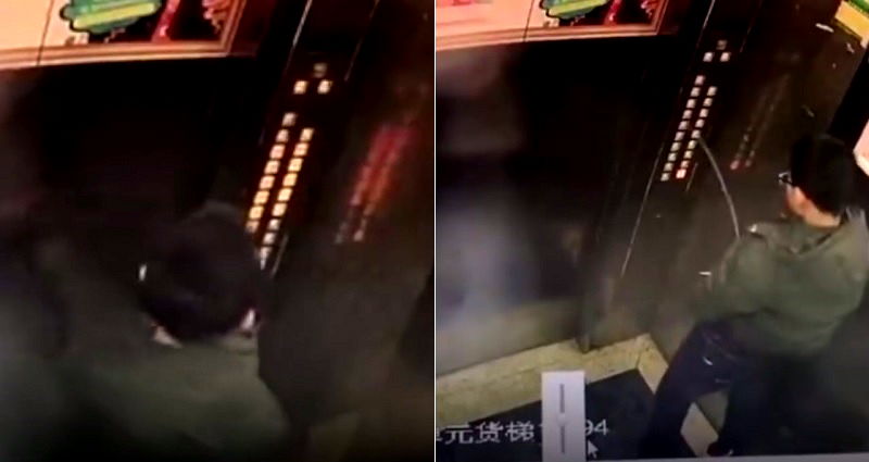 Evil Kid Pees On Elevator Buttons, Gets Hit With Instant Karma