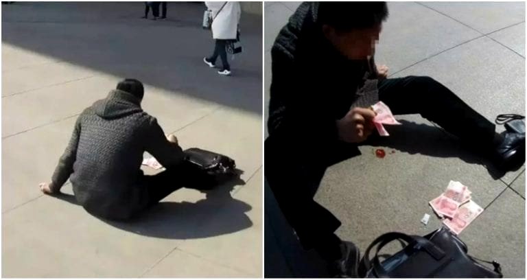 Chinese Man Having a Heart Attack Saved By Throwing Cash for Attention