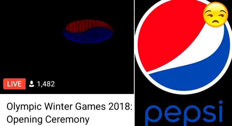 People Thought the South Korean Flag was the Pepsi Logo During the Olympics Opening Ceremony