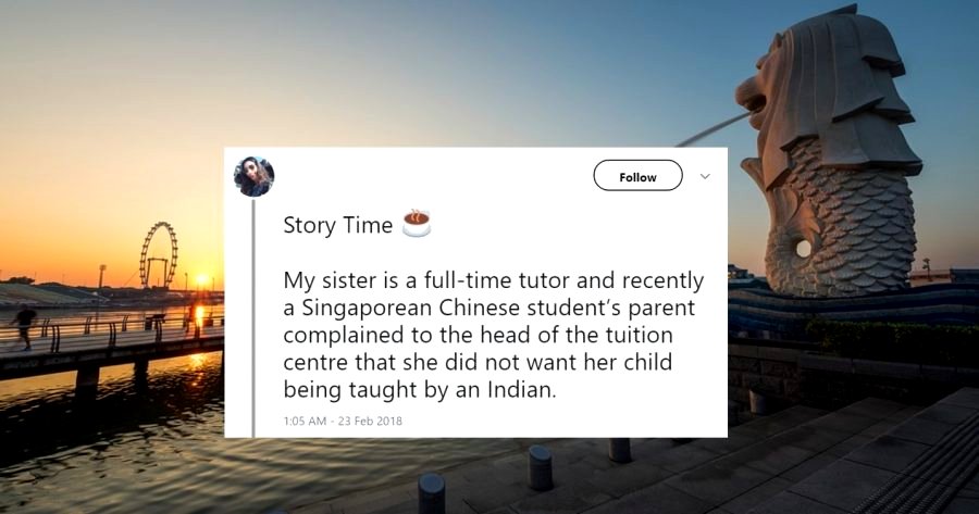 Singaporean Mother Chased With Broom After Complaining About an Indian Tutoring Her Kid