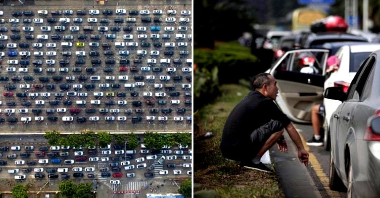 China’s Epic Traffic Jams After Spring Festival Holiday are a Mind-Blowing Nightmare