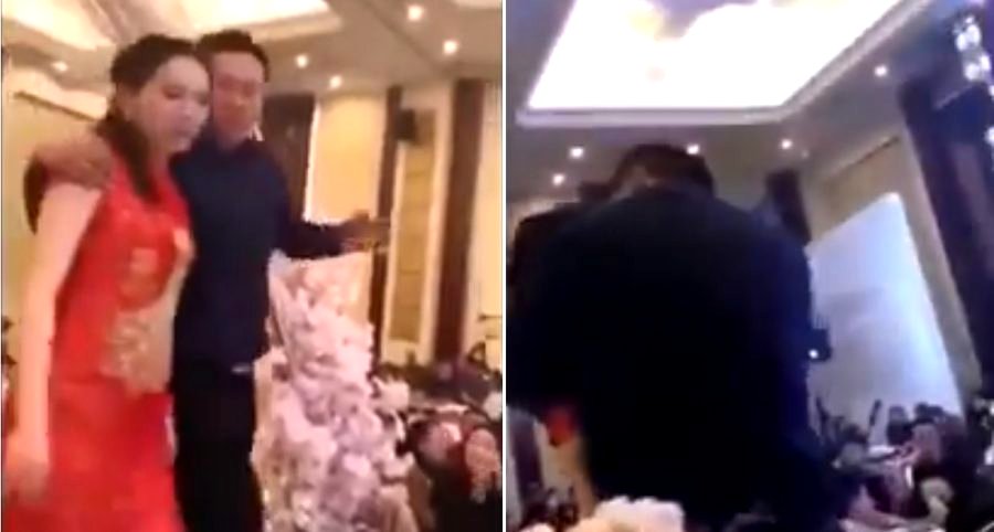 Drunk Dad Forcefully Kisses His Son’s Bride During Wedding In Front of Guests
