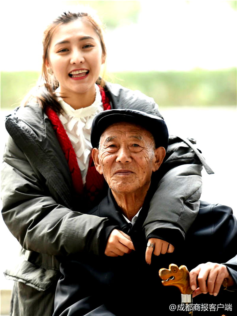 girl with grandpa