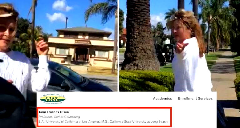 Racist Woman Caught on Video Harassing Asian Couple Exposed As Golden West College Professor