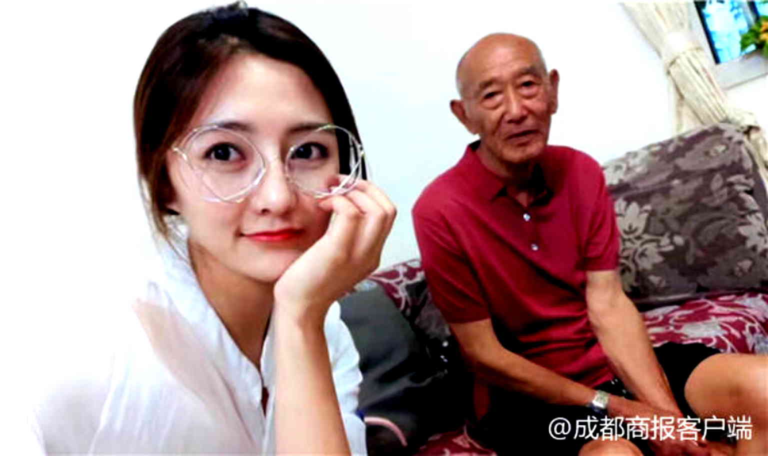 girl with grandpa