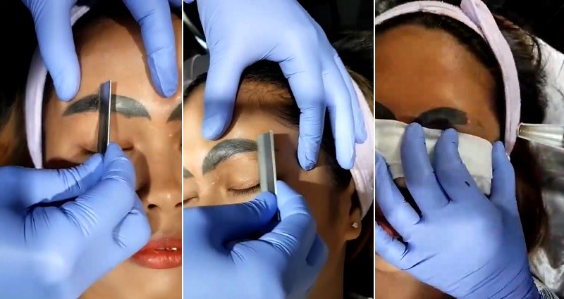 Tattoo Artist Fixes Woman’s Botched Eyebrow Tattoos, Saves Her From Lifetime of Embarrassment