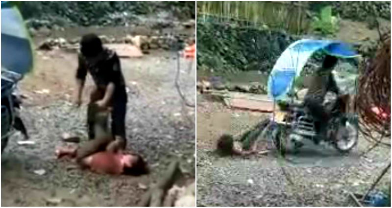 Father in China Caught on Video Brutally Beating and Dragging His Daughter Behind a Motorbike