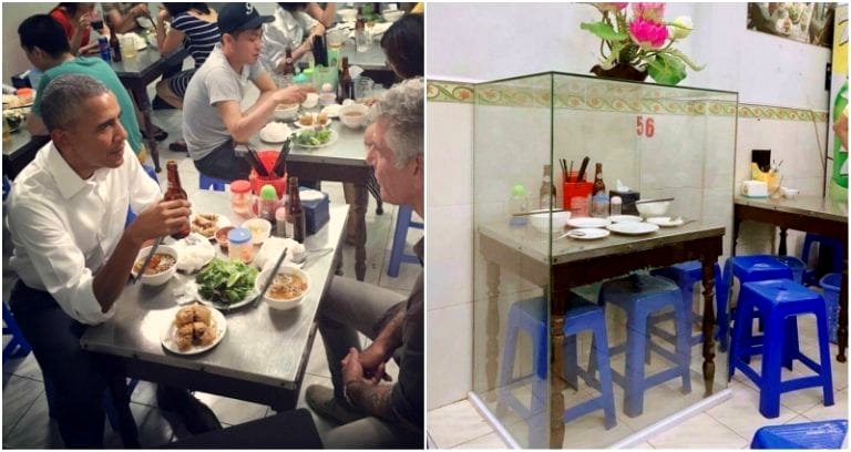 Vietnamese Restaurant Where Obama Ate is Literally Preserving His Table