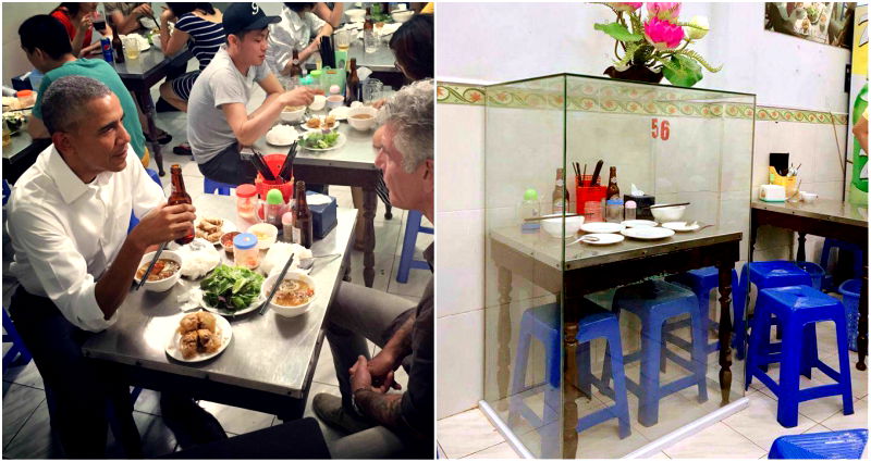 Vietnamese Restaurant Where Obama Ate is Literally Preserving His Table