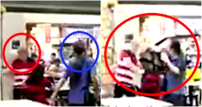 Two Elderly Men Brawl Over Woman At Singaporean Coffee Shop