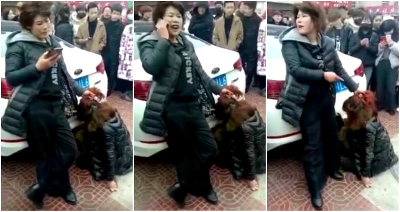 Vengeful Wife in China Beats Mistress, Calls Husband to Watch