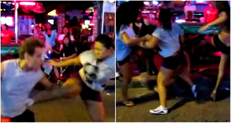 Tourist Gropes Thai Women in Public, Learns His Lesson the HARD Way