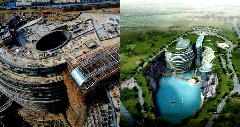 Shanghai’s Insane 5 Star Luxury Underground Hotel is Almost Complete