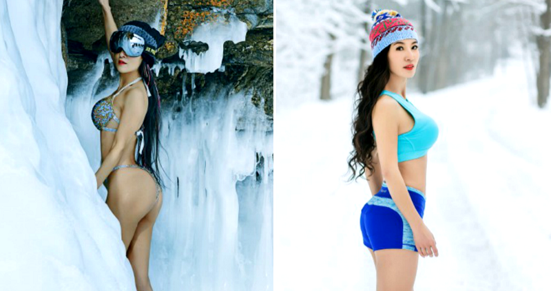 51-Year-Old Mom Stuns Internet With Ice Cold Photoshoot