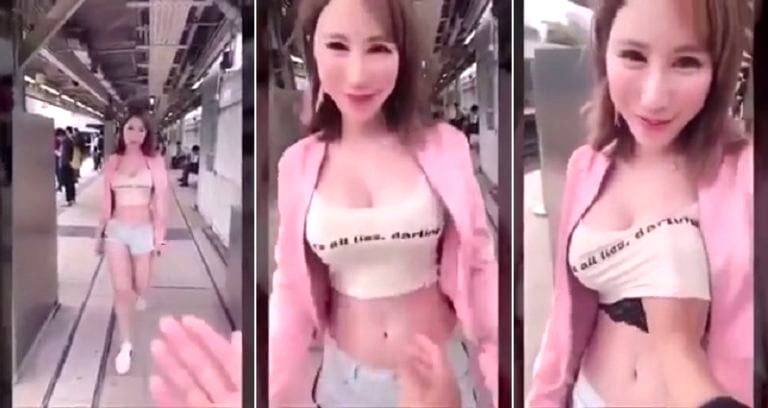 Taiwanese Model Could Face 7 Years in Jail for Public Breast Groping Videos in Hong Kong