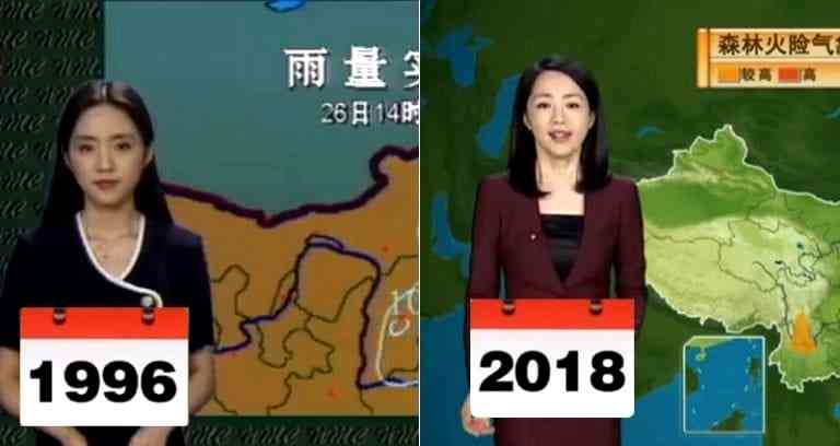 Netizens Prove Chinese Weather Woman Hasn’t Aged Since 1996