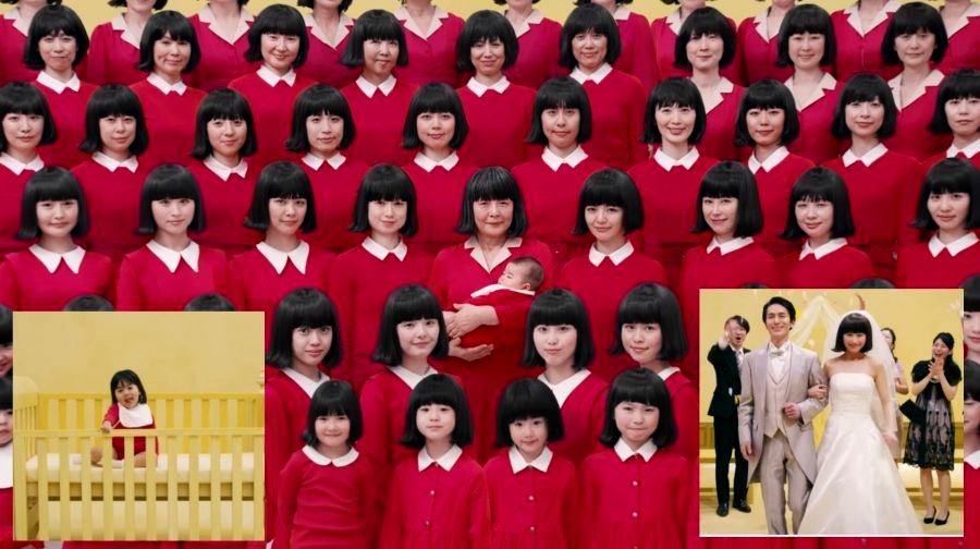Incredible Japanese Ad Uses 72 Actresses to Show the Life of One 72-Year-Old Woman