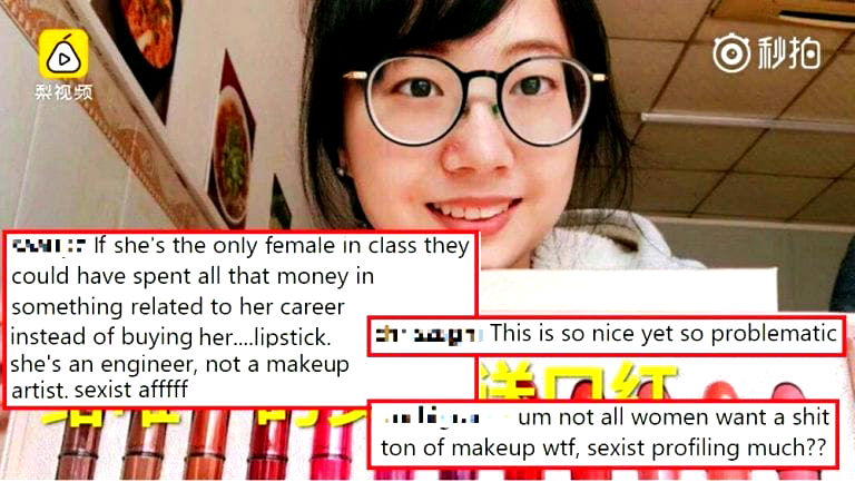 Student Engineers Who Gave Only Woman in The Class Lipstick for Women’s Day Blasted for Alleged Sexism