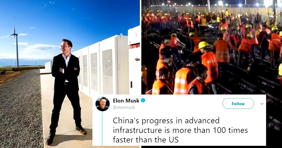 Elon Musk Admits China’s Infrastructure is 100 Times Faster than America’s