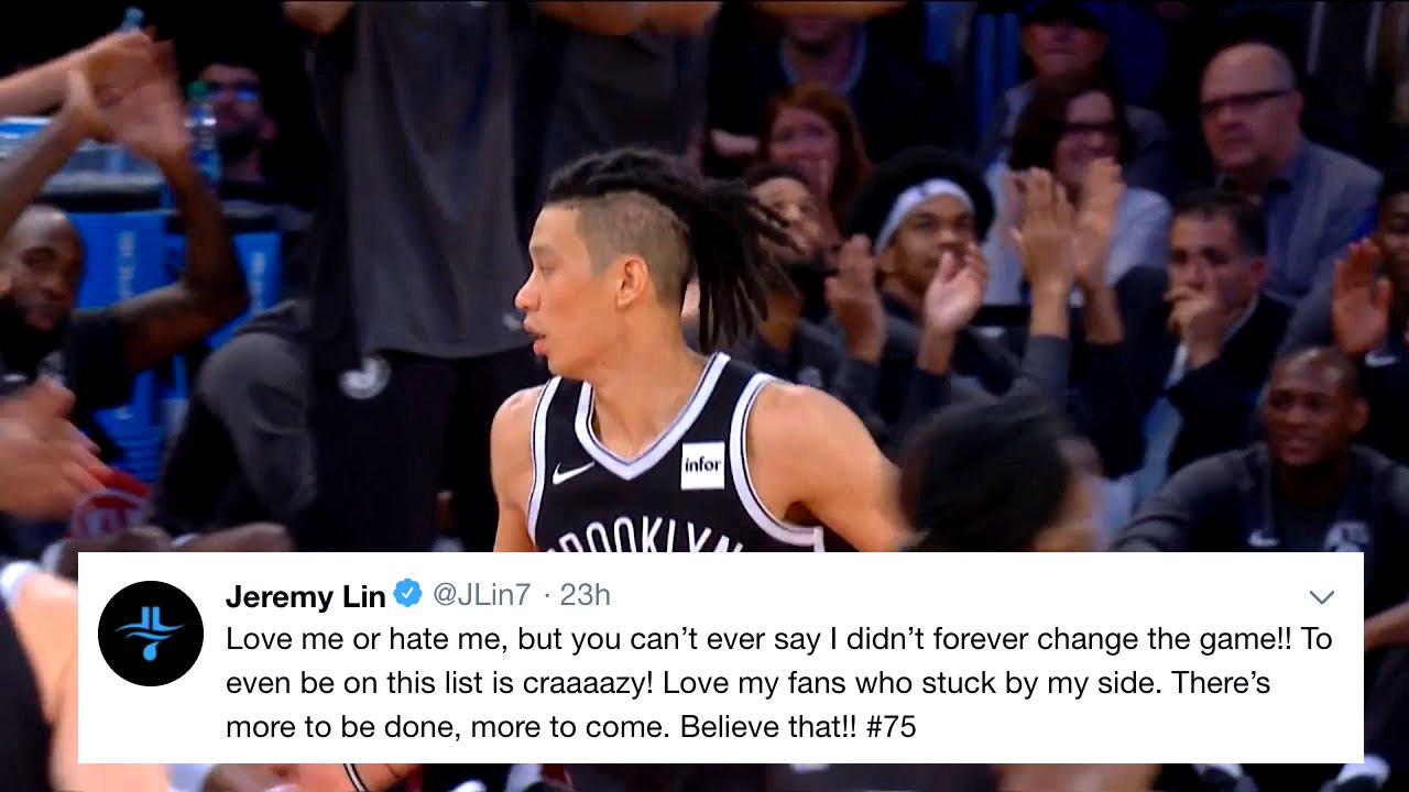 Jeremy Lin Named One of the Most Influential NBA Players Ever By ESPN