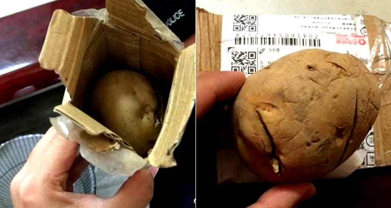 Man Orders a Razor off Chinese App, Gets a Potato in a Box