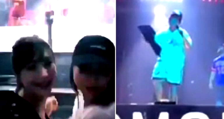 Bruno Mars Throws Towel at Model on Her Phone During Concert, She Thought It was a Gift