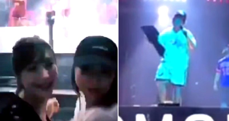 Bruno Mars Throws Towel at Model on Her Phone During Concert, She Thought It was a Gift