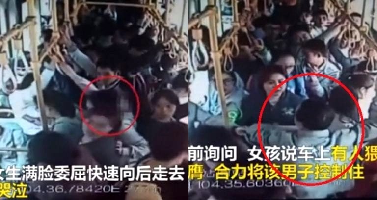 Man Molests Schoolgirl on Bus, Driver Takes Him Straight to the Police Station in China