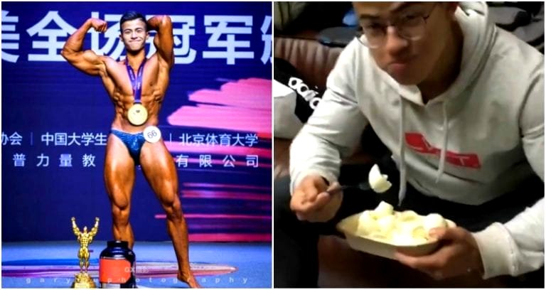 College Student Eats 70 Egg Whites a Day to Win Bodybuilding Contest