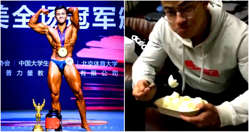 College Student Eats 70 Egg Whites a Day to Win Bodybuilding Contest