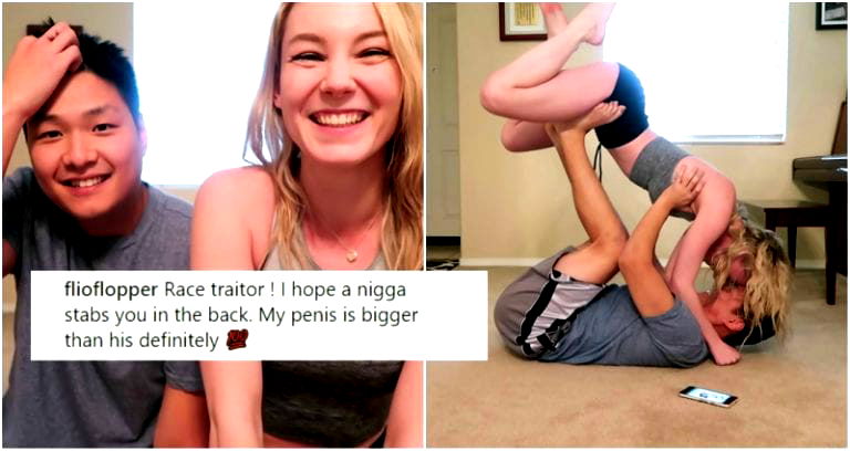 Twitch Streamer’s ‘Yoga Challenge’ With Boyfriend Triggers Racists Who Swear They Are ‘Bigger’