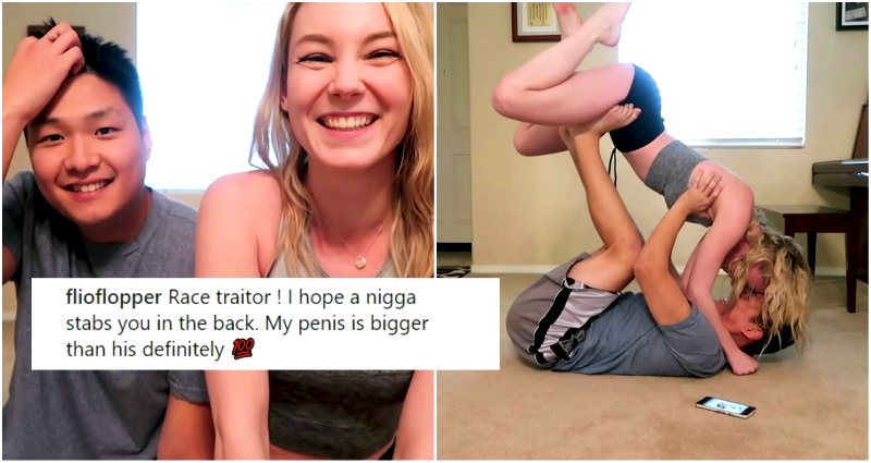 Twitch Streamer’s ‘Yoga Challenge’ With Boyfriend Triggers Racists Who Swear They Are ‘Bigger’