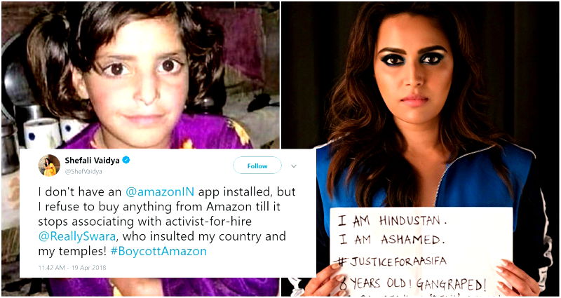 Hindu Nationalists Boycott Amazon for Working With Actress Who Condemned Child Rape