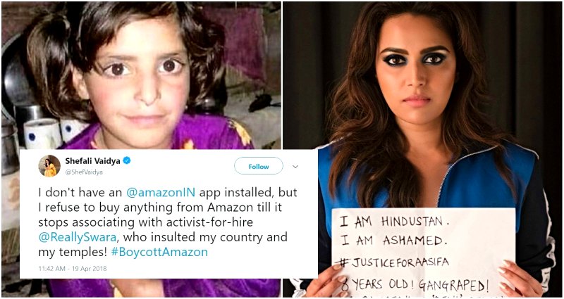Hindu Nationalists Boycott Amazon for Working With Actress Who Condemned Child Rape