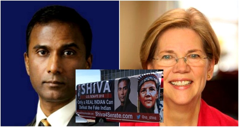 Indian Senate Candidate Slams ‘Fake Indian’ Elizabeth Warren in Campaign Sign