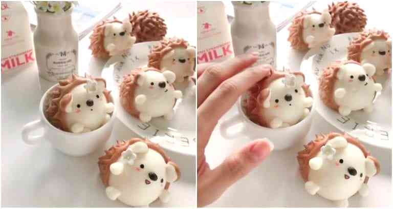 Cafe in Singapore Makes Adorable Steamed Hedgehog Buns And You Can, Too