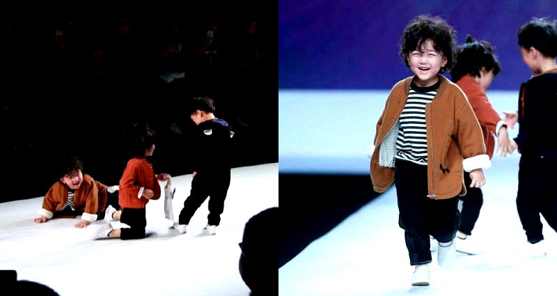 This 4-Year-Old Model’s Adorable Fall is Too Cute for the Catwalk